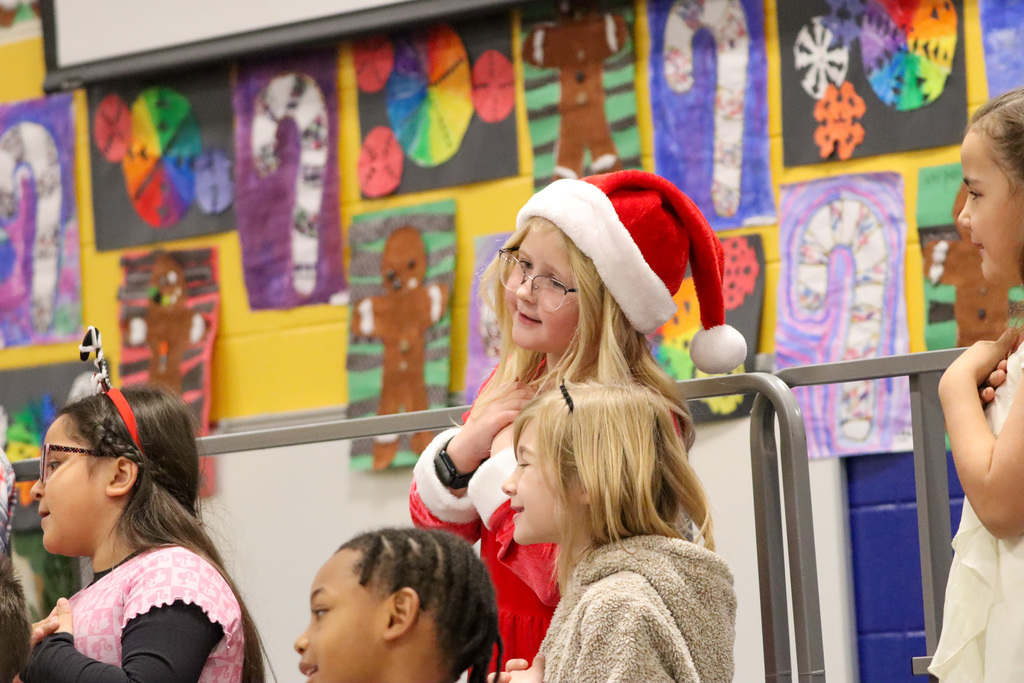 O.M. Tiffany students performing at their winter program