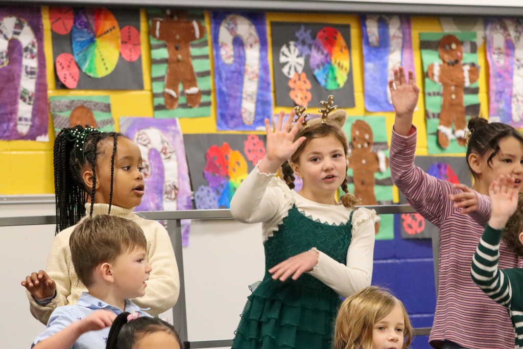 O.M. Tiffany students performing at their winter program