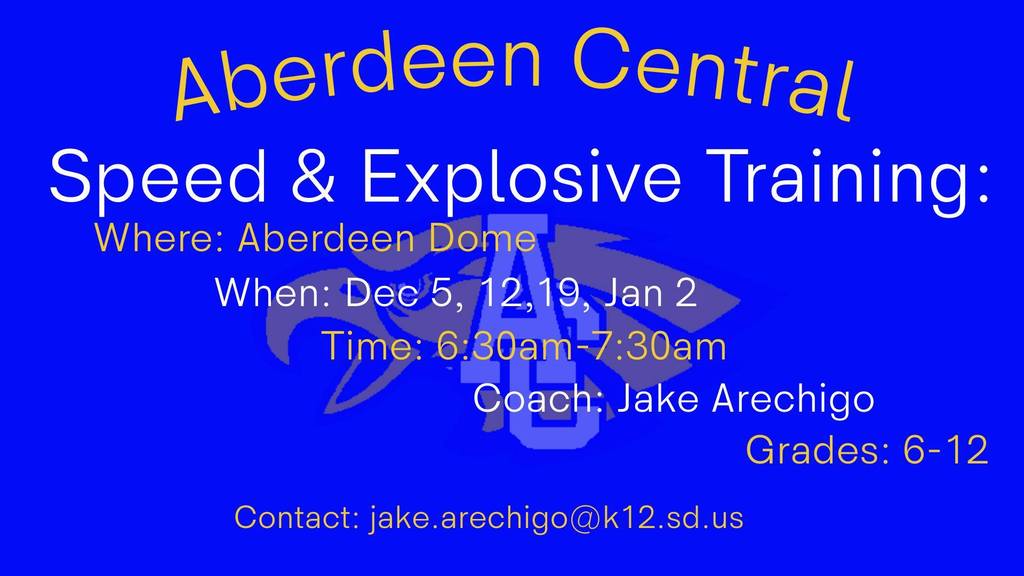 CHS Speed & Explosive Training graphic