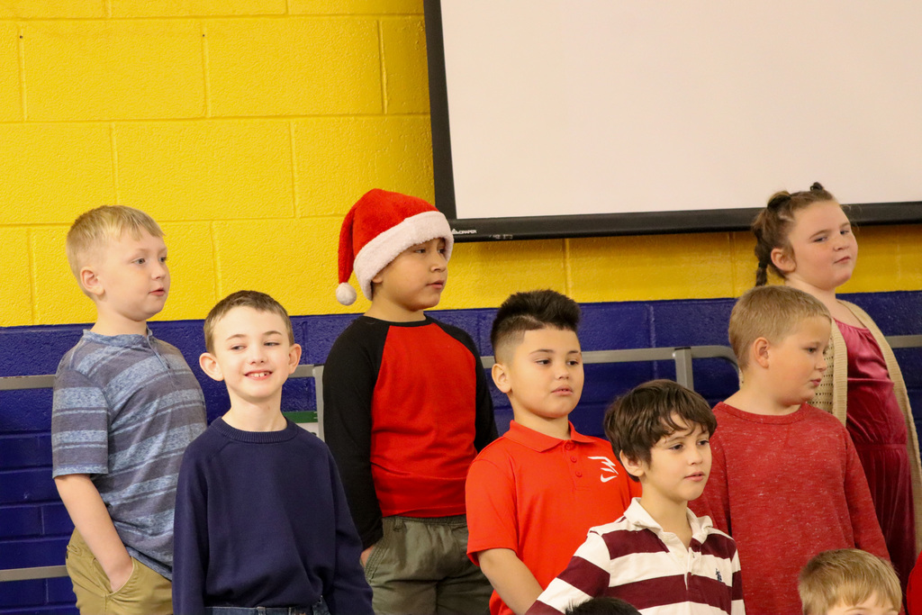 May Overby students performing at the winter program