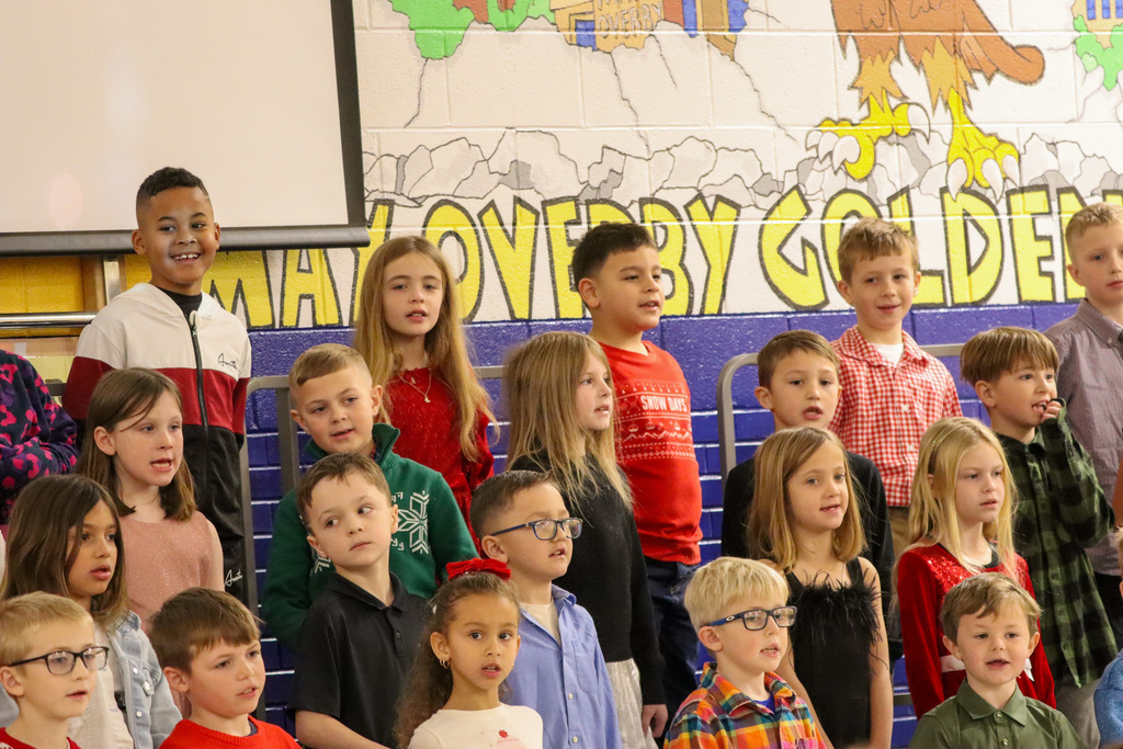 May Overby students performing at the winter program