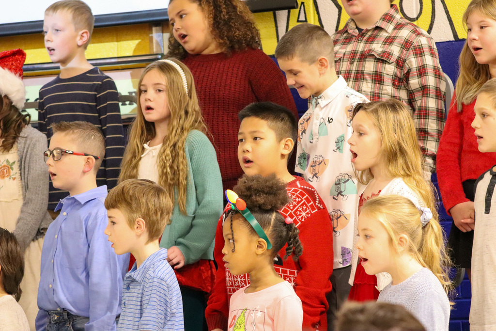 May Overby students performing at the winter program