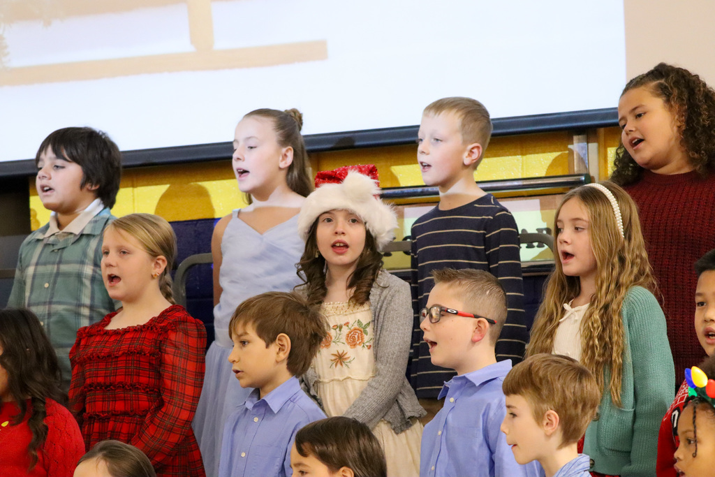 May Overby students performing at the winter program