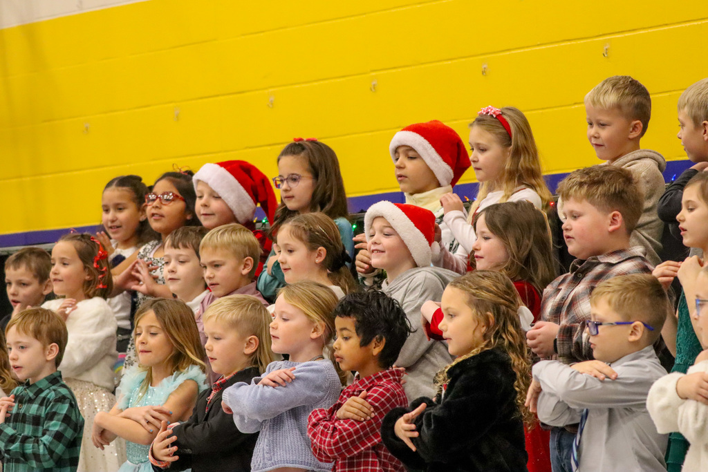 C.C. Lee students performing at their winter concert