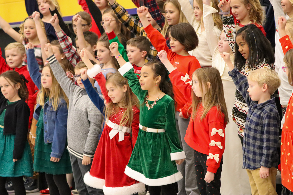 C.C. Lee students performing at their winter concert
