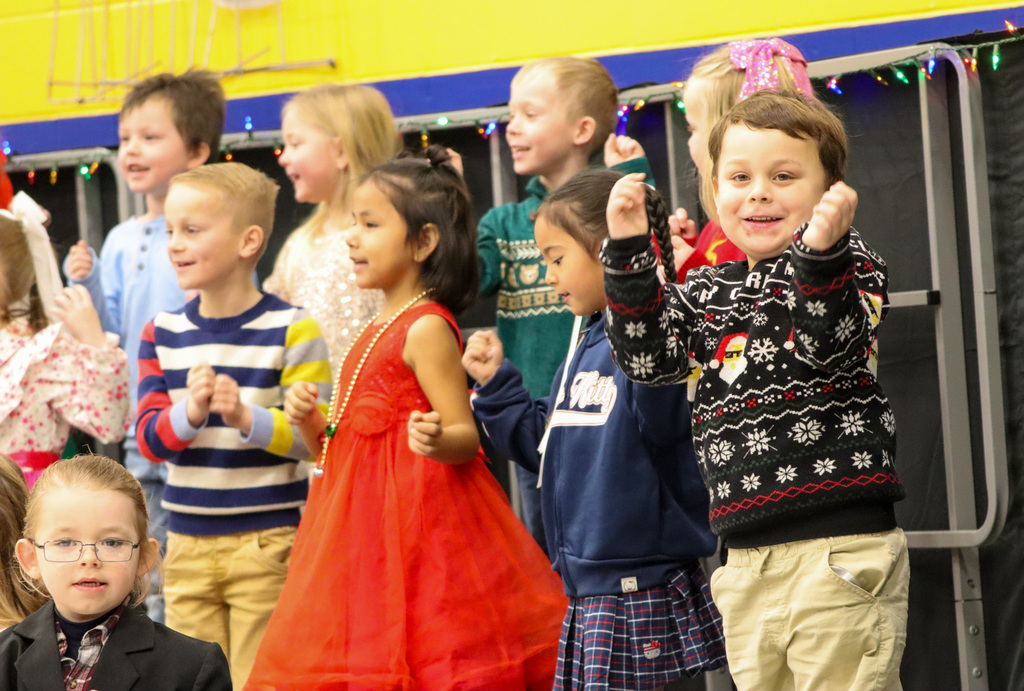 C.C. Lee students performing at their winter concert