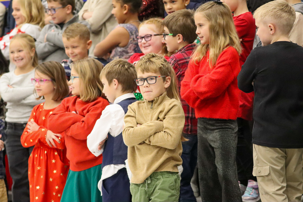 C.C. Lee students performing at their winter concert