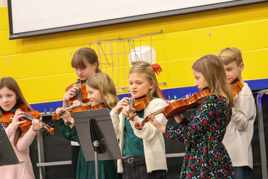 C.C. Lee students performing at their winter concert