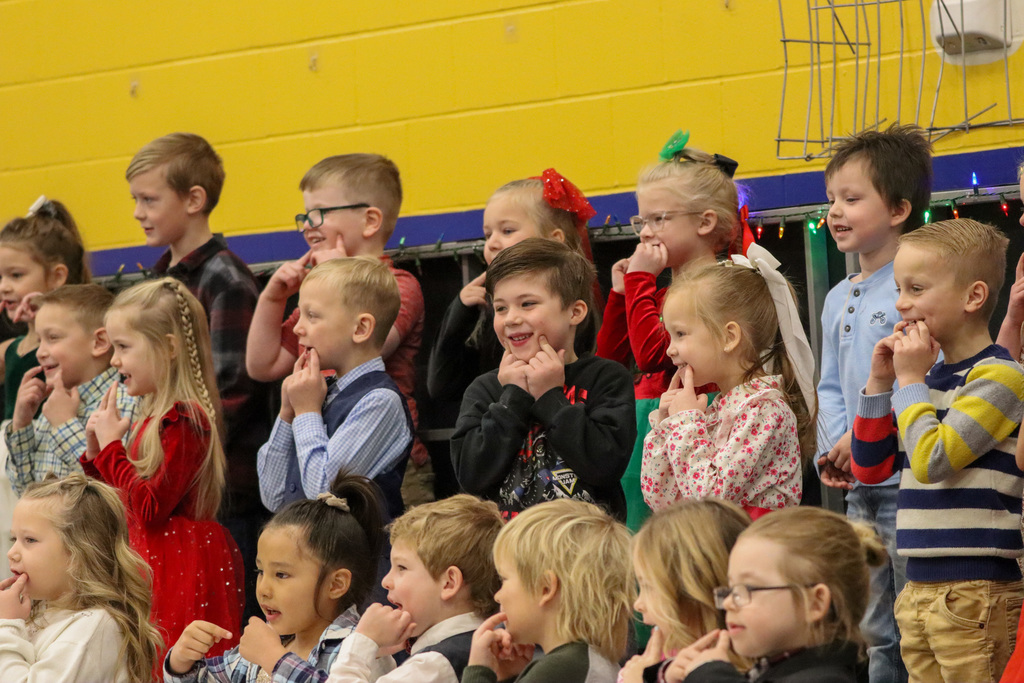 C.C. Lee students performing at their winter concert