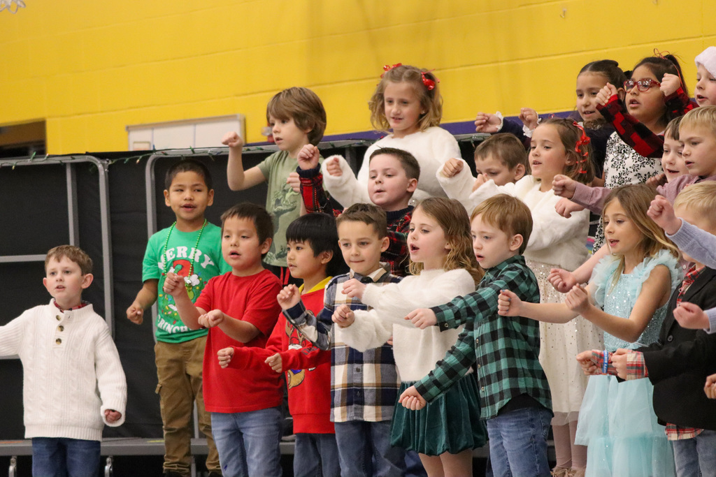 C.C. Lee students performing at their winter concert