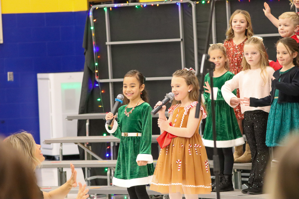 C.C. Lee students performing at their winter concert