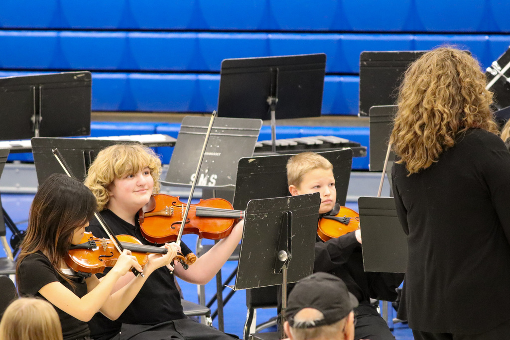 SMS Sixth graders performing at their winter concert