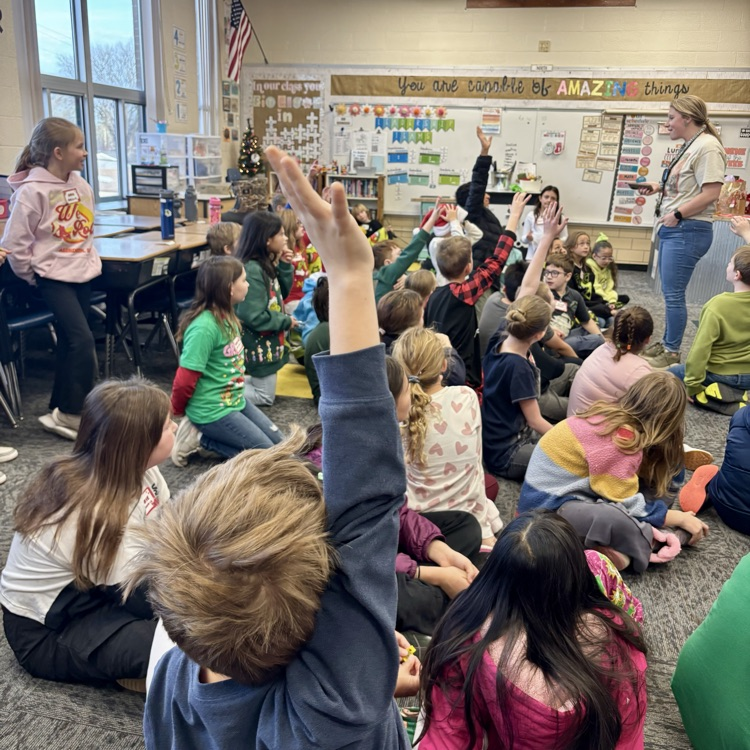 Students play Minute to Win It.