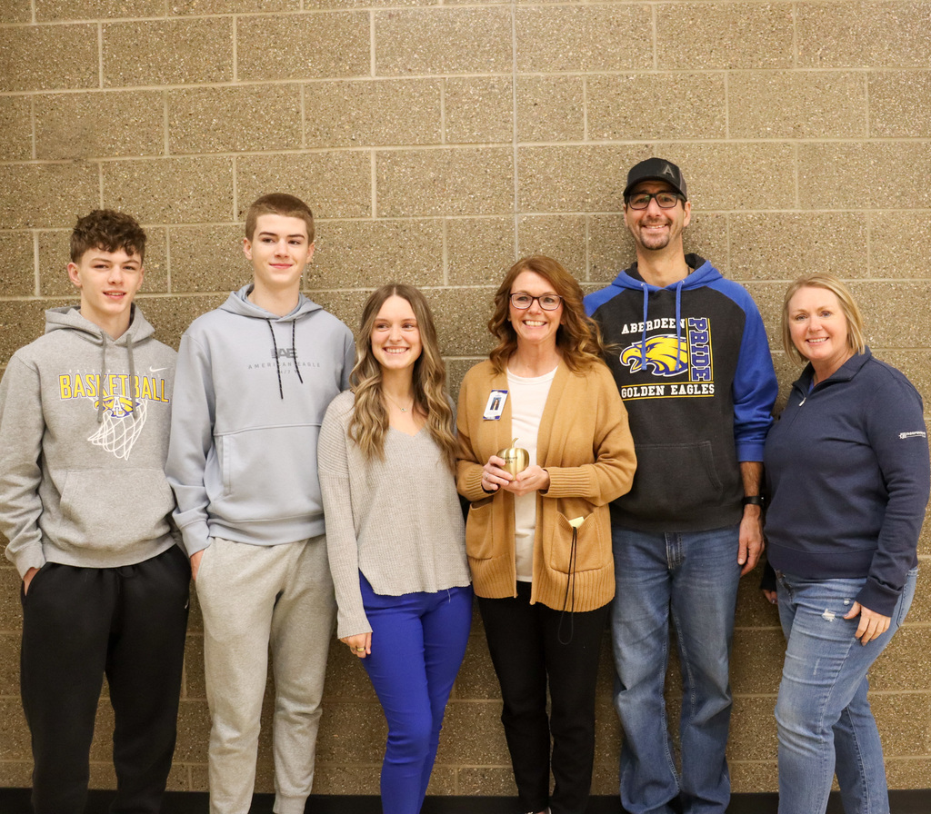 2026 Golden Apple Award winner Dr. Tina Board and her family