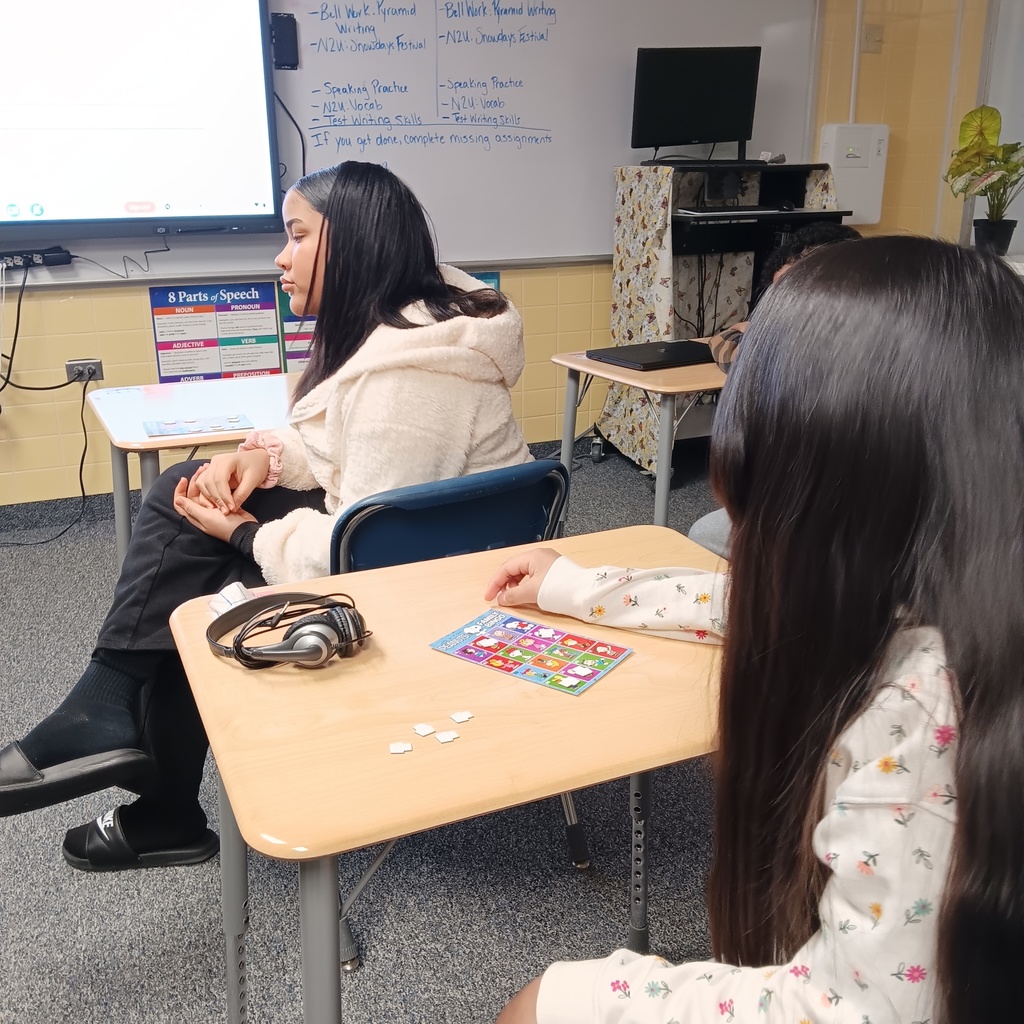 Listening carefully and trying to get a BINGO!