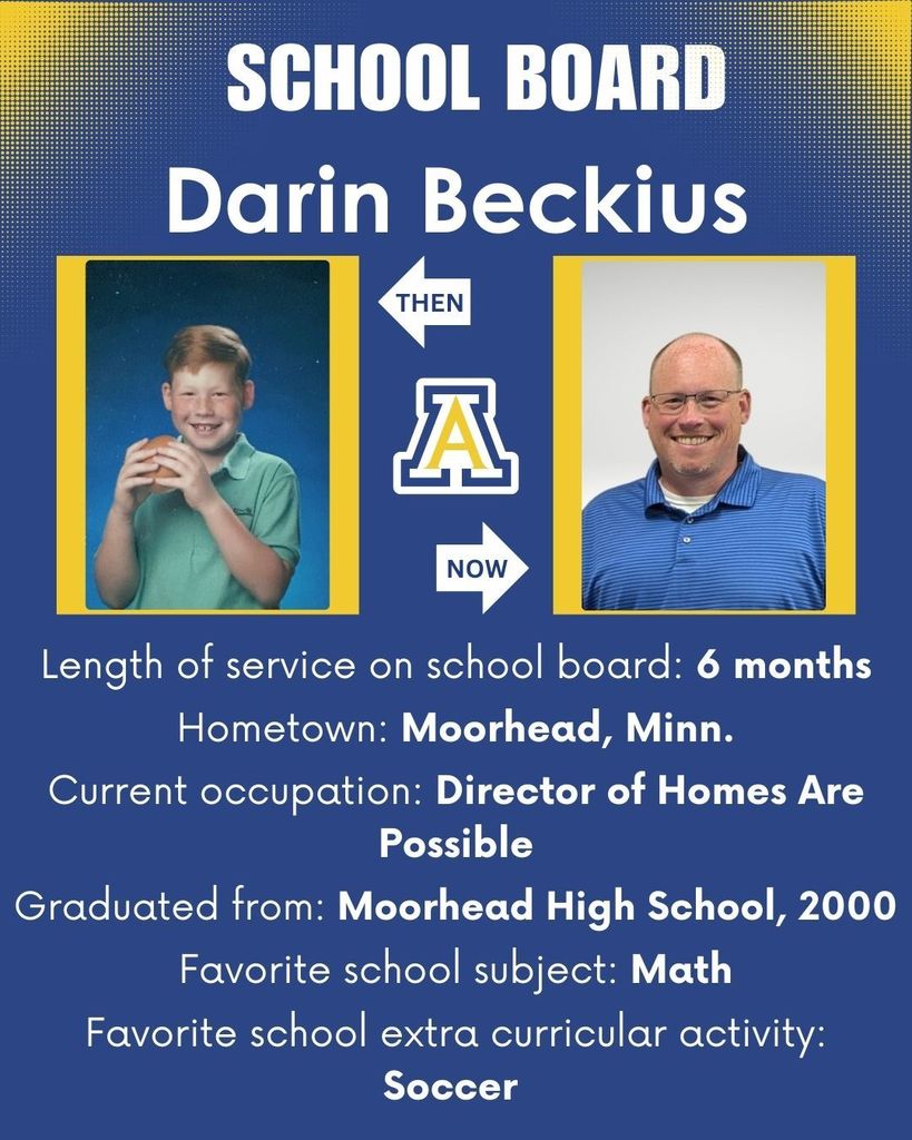 School Board Appreciation Month graphic: Darin Beckius - thank you for all you do!
