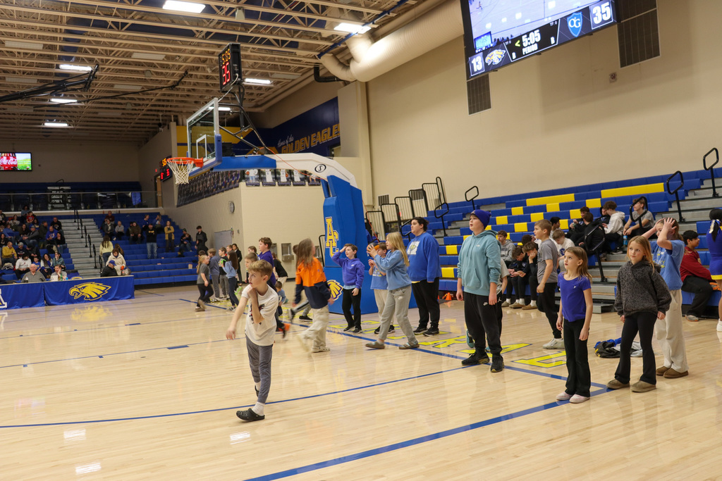 C.C. Lee Elementary Night at the Golden Eagles Basketball Game