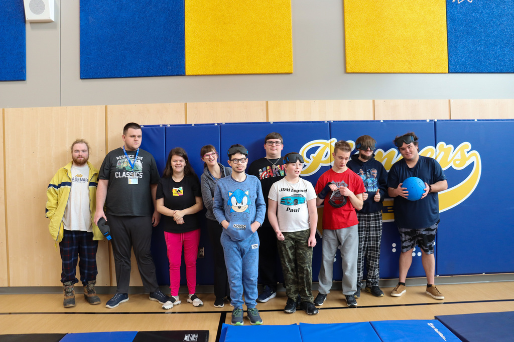 TLC students visiting SDSBVI