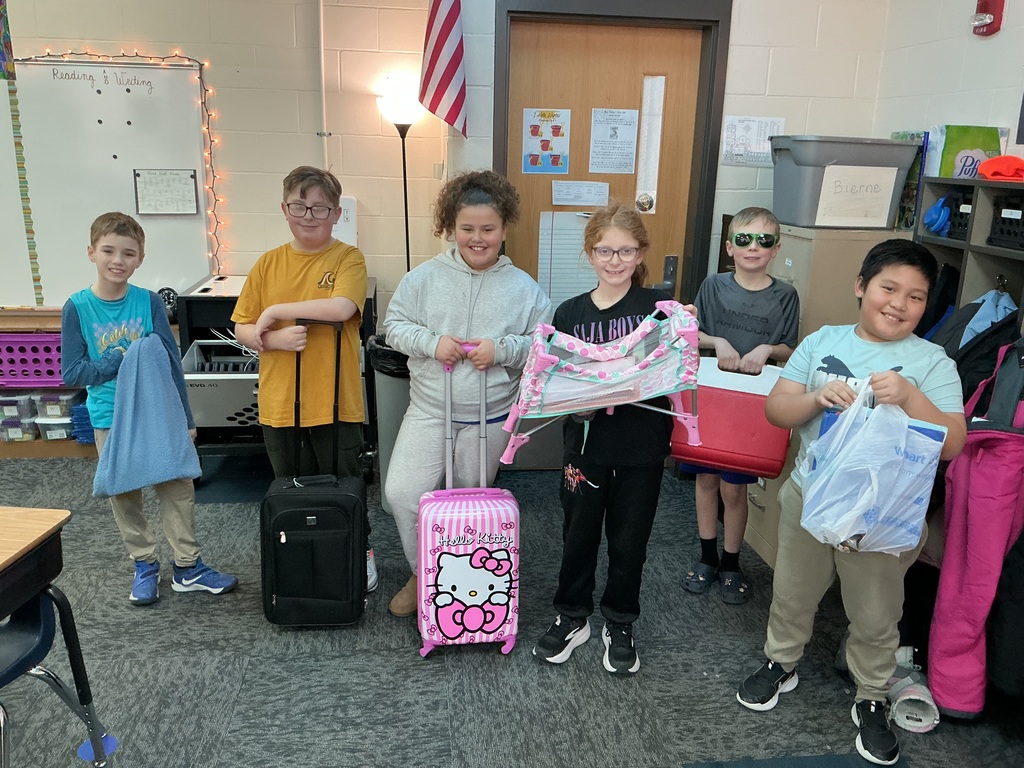 May Overby students celebrating I Hate Winter with Anything but a Backpack and Beach Day
