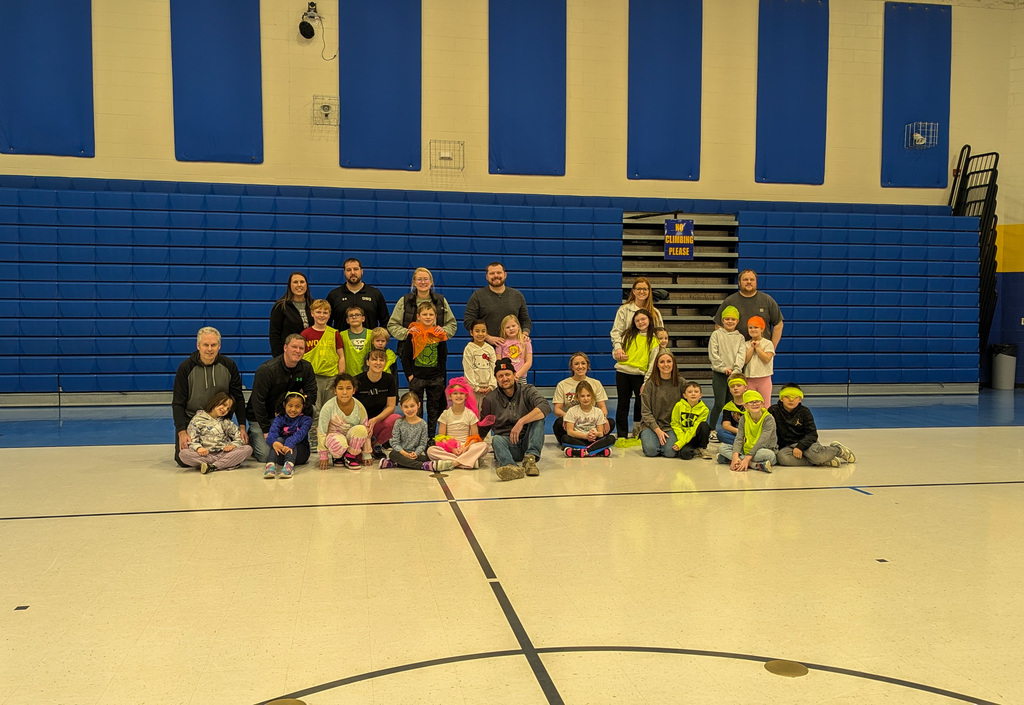 Glow Bowling at CC Lee during PE with parents