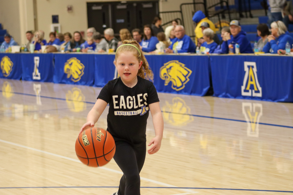 May Overby student at CHS basketball game