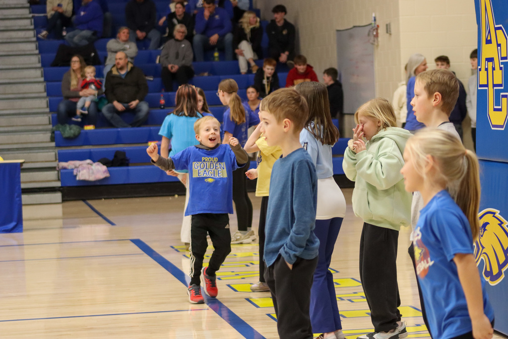 May Overby students at CHS basketball game