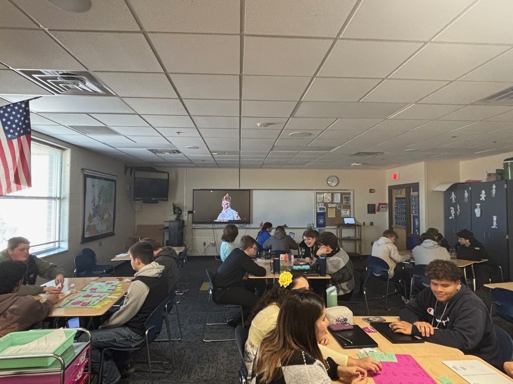 Students play board games
