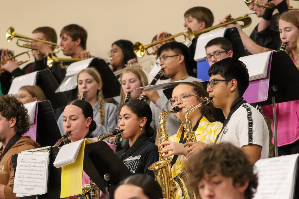 pep band at CHS girls basketball game