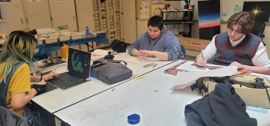 Last year's Art Wars competitors are practicing hard to place again this year!