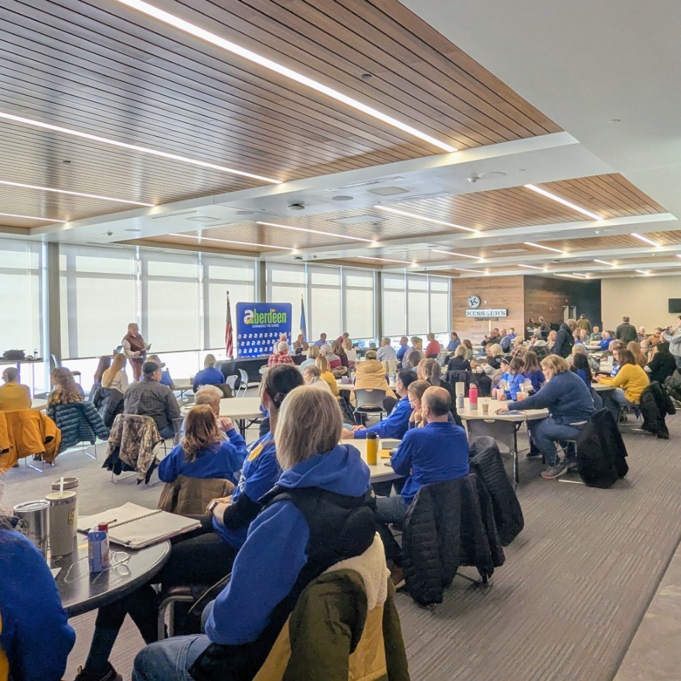 Aberdeen Public Schools representatives at legislative coffee 