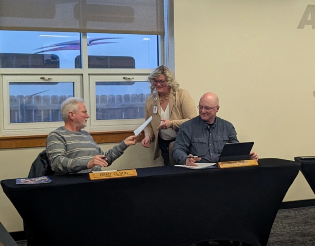 Brad Olson at School Board