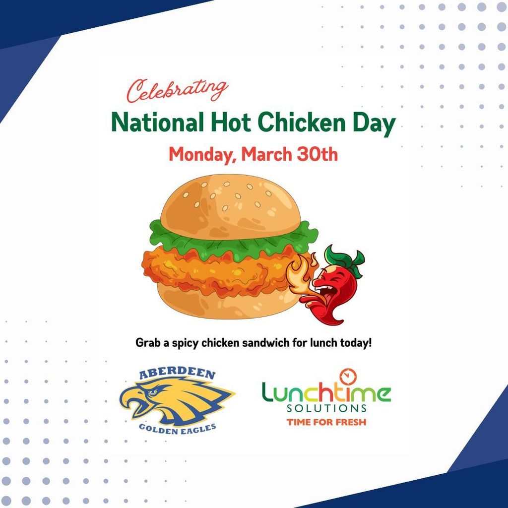 Celebrating National Hot Chicken Day! Grab a spicy chicken sandwich for lunch today!
