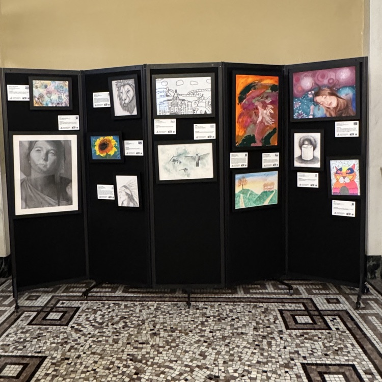 student artwork on display at the State Capitol!