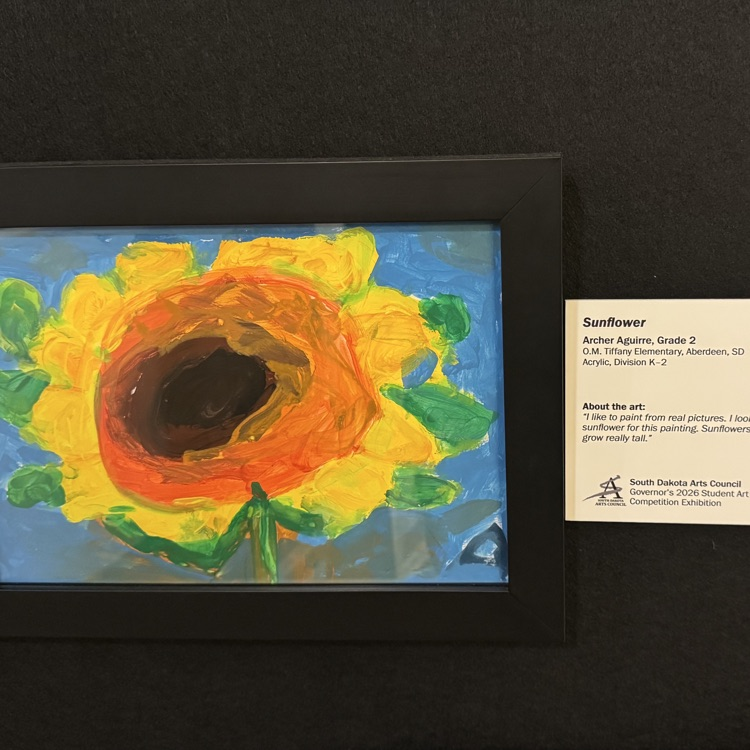 Archer’s painting at the State Capitol.