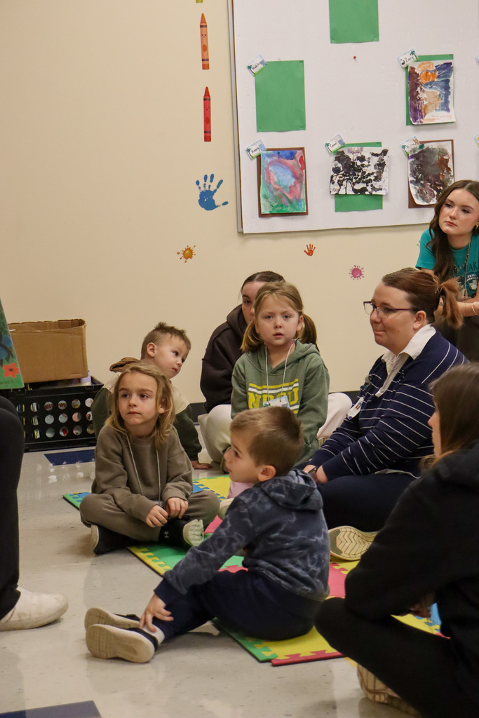 Children listening to a story at Little Eagles Preschool