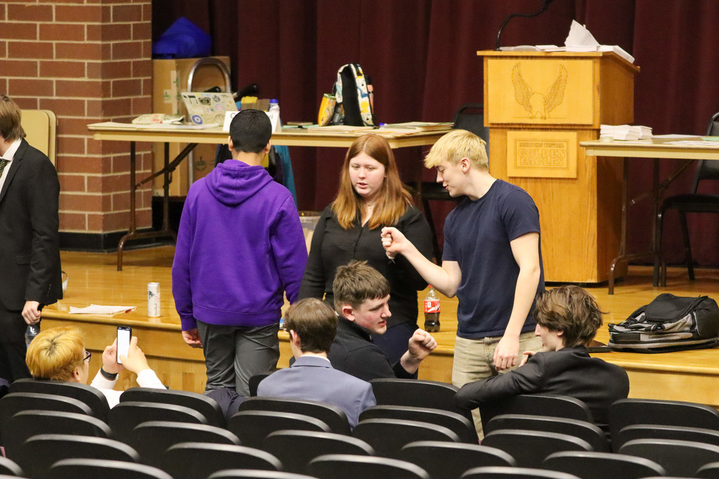 CHS students at Speech and Debate tournament