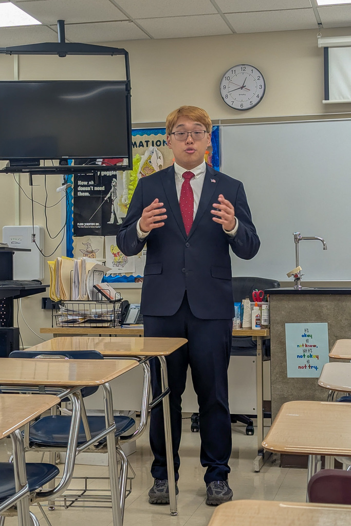 CHS Speech and Debate student competing at State Speech and Debate Tournament