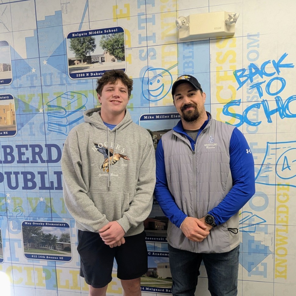 Owen Ward and Coach Bowden