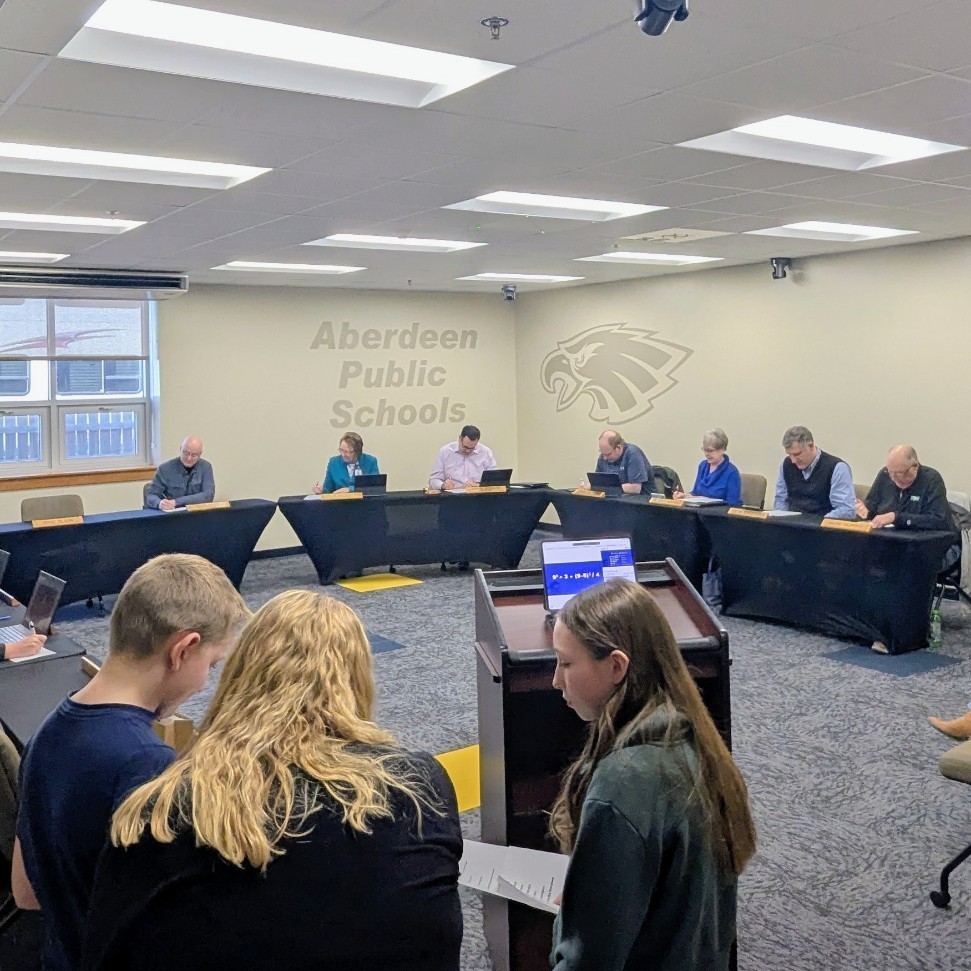 Simmons Number Ninjas at School Board meeting 