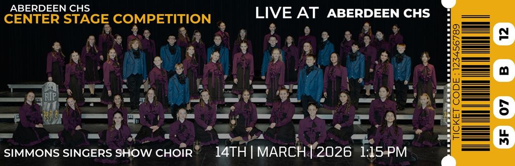 Simmons Singers performing Saturday, March 14, at 1:15 in the CHS Theater.