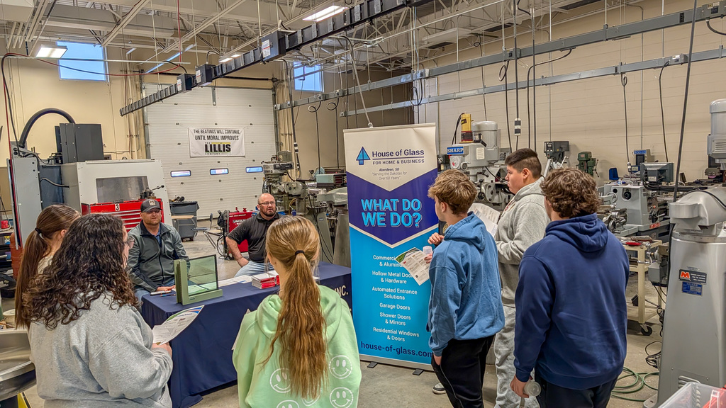 ATEC students listening to local professionals at Career Connections event