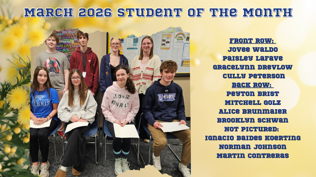Image of students selected for sutdent of the month