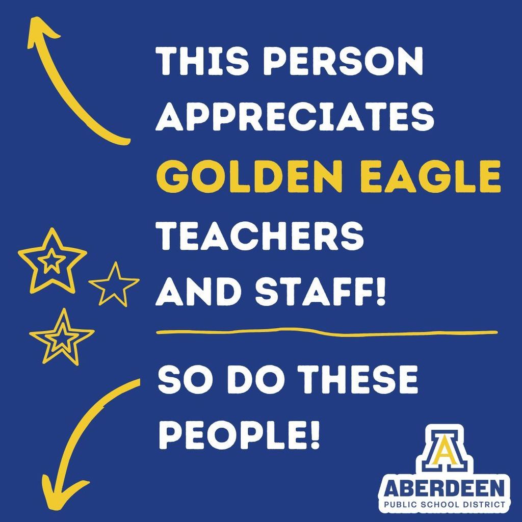 This person appreciates Golden Eagle Teachers and Staff! With arrow pointing to indicate the person who posted it. So do these people - with arrow pointing to indicate people who like and comment.