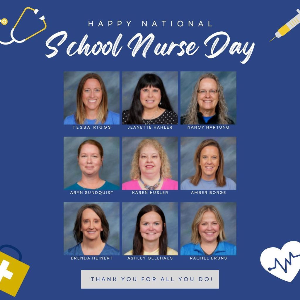 Happy National School Nurse Day with photos of school nurses