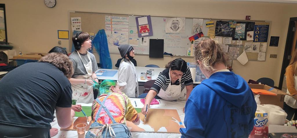 CHS art club is helping the community create a mural for bringing awareness to homelessness.