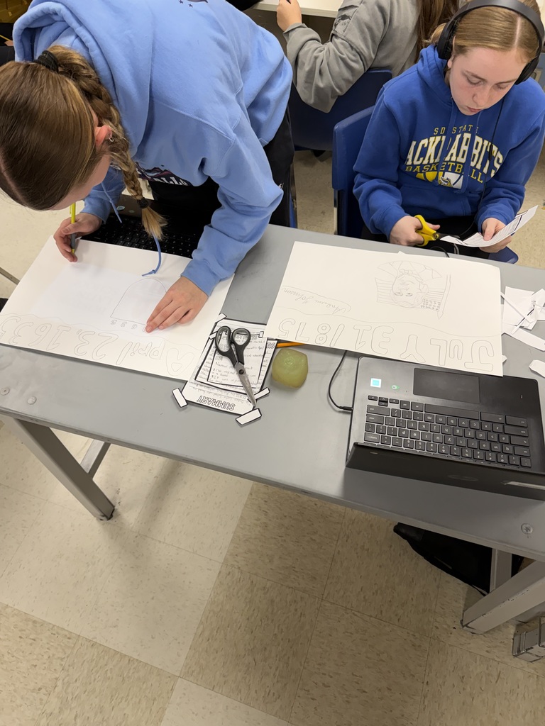 Seventh grade students have been actively engaged in creating “America 250” posters in preparation for America’s upcoming 250th birthday celebration. In addition, they marked the completion of the first week of state testing with a celebratory soda bar.