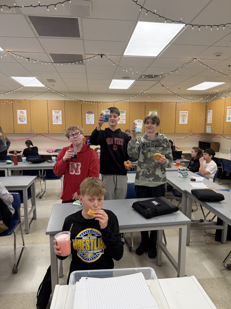 Seventh grade students have been actively engaged in creating “America 250” posters in preparation for America’s upcoming 250th birthday celebration. In addition, they marked the completion of the first week of state testing with a celebratory soda bar.