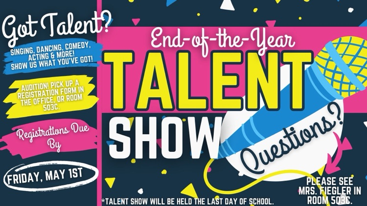 HMS Talent Show forms are now available!