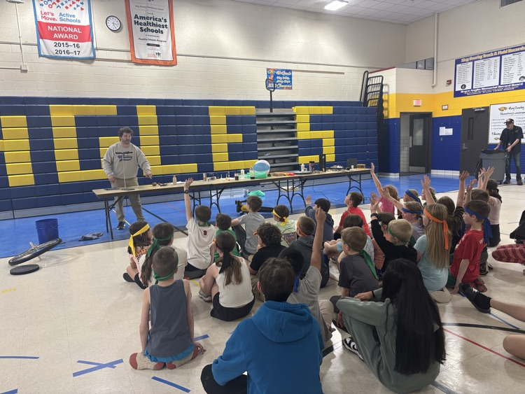 CHS teacher Mr. Flakus presented mind blowing physics experiments to the Number Ninjas! Thank you so much!!!  