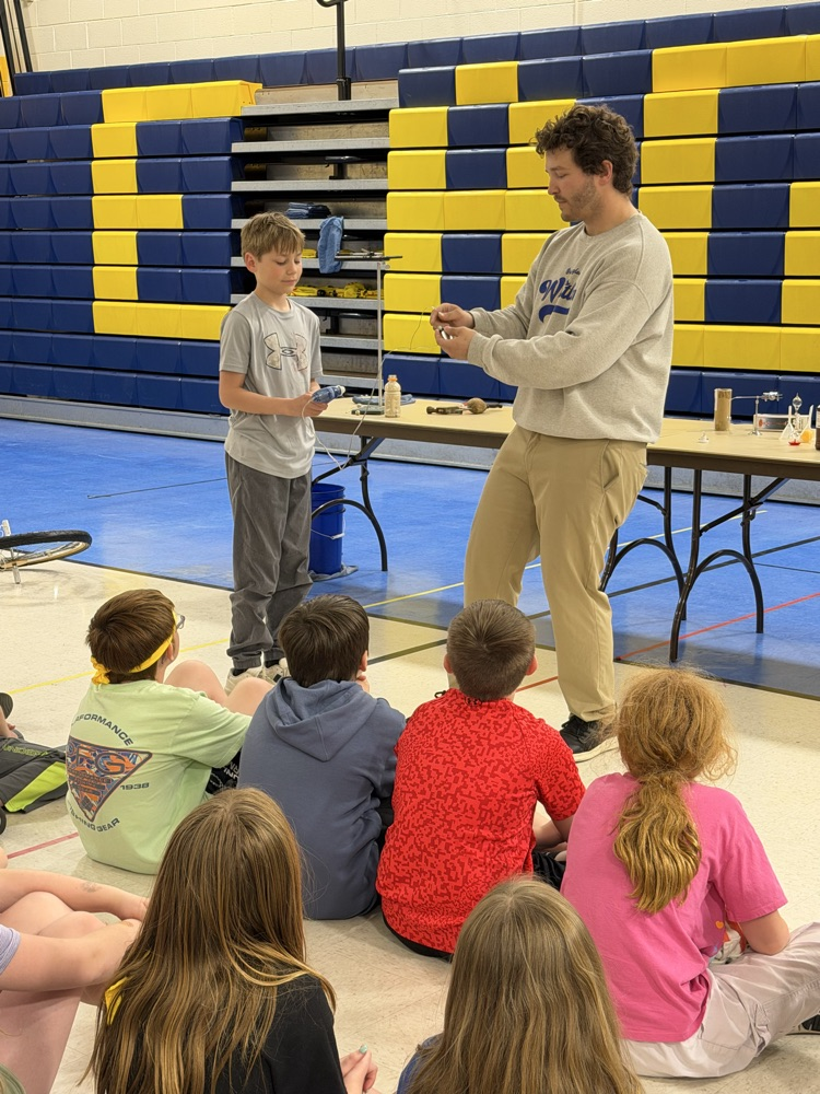 CHS teacher Mr. Flakus presented mind blowing physics experiments to the Number Ninjas! Thank you so much!!!  